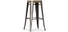 Taburete de Bar Diseño Industrial - Acero y Madera - 76cm -  Stylix  image 7
