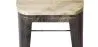 Taburete de Bar Diseño Industrial - Acero y Madera - 76cm -  Stylix  image 7