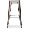 Taburete de Bar Diseño Industrial - Acero y Madera - 76cm -  Stylix  image 7