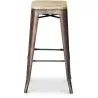 Taburete de Bar Diseño Industrial - Acero y Madera - 76cm -  Stylix  image 7