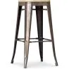 Taburete de Bar Diseño Industrial - Acero y Madera - 76cm -  Stylix  image 7