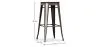 Taburete de Bar - Diseño Industrial -Madera y Metal - 76cm - Stylix  image 7