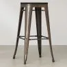 Taburete de Bar - Diseño Industrial -Madera y Metal - 76cm - Stylix  image 7