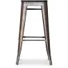 Taburete de Bar - Diseño Industrial -Madera y Metal - 76cm - Stylix  image 7