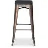 Taburete de Bar - Diseño Industrial -Madera y Metal - 76cm - Stylix  image 7