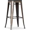 Taburete de Bar - Diseño Industrial -Madera y Metal - 76cm - Stylix  image 7