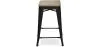 Taburete de Bar Diseño Industrial - Madera y Acero - 61cm - Stylix  image 7