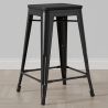 Taburete de Bar - Diseño Industrial - Madera y Acero - 61cm - Stylix  image 7