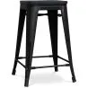 Taburete de Bar - Diseño Industrial - Madera y Acero - 61cm - Stylix  image 7