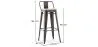 Taburete de Bar con Respaldo - Diseño Industrial - 76 cm - Stylix image 7