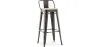 Taburete de Bar con Respaldo - Diseño Industrial - 76 cm - Stylix image 7