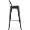Taburete de Bar con Respaldo - Diseño Industrial - 76 cm - Stylix image 7
