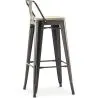 Taburete de Bar con Respaldo - Diseño Industrial - 76 cm - Stylix image 7