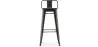 Taburete de Bar con Respaldo - Diseño Industrial - Madera y Acero - 76 cm - Stylix  image 7