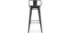 Taburete de Bar con Respaldo - Diseño Industrial - Madera y Acero - 76 cm - Stylix  image 7