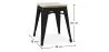 Taburete  Diseño Industrial - Madera y Metal - 45cm - Stylix  image 7