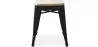 Taburete  Diseño Industrial - Madera y Metal - 45cm - Stylix  image 7