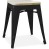 Taburete  Diseño Industrial - Madera y Metal - 45cm - Stylix  image 7