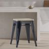 Taburete  Diseño Industrial - Madera y Metal - 45cm - Stylix  image 7