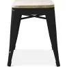 Taburete  Diseño Industrial - Madera y Metal - 45cm - Stylix  image 7