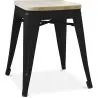 Taburete  Diseño Industrial - Madera y Metal - 45cm - Stylix  image 7
