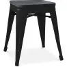 Taburete Diseño Industrial - Madera y Acero - 46cm - Stylix image 7