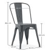 Silla de Comedor de Acero - Diseño Indrustrial - Nueva Edicion - Stylix image 7