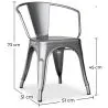 Silla de Comedor con Reposabrazos - Acero - Nueva edición - Stylix  image 7