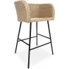 Taburete de Ratán con Reposabrazos - Diseño Boho Bali - Ishita image 7