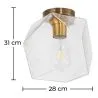 Lámpara de Techo de Cristal - Plafón Diseño Retro - Avo image 7