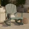Silla de Exterior con Reposabrazos - Silla de Jardín - Mecedora de Madera - Adirondack image 7