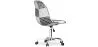 Silla De Oficina con Ruedas - Silla de Escritorio Tapizada en Patchwork - Blanco Y Negro -  Denisse  image 7