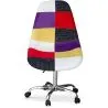 Silla de Oficina con ruedas  - Silla de Escritorio - Tapizada en Patchwork - Tessa image 7