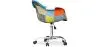 Silla de Oficina con Reposabrazos - Silla de Escritorio con Ruedas - Tapizada en Patchwork  - Patty image 7