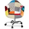 Silla de Oficina con Reposabrazos - Silla de Escritorio con Ruedas - Tapizada en Patchwork  - Patty image 7