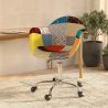 Silla de Oficina con Reposabrazos - Silla de Escritorio con Ruedas - Tapizada en Patchwork  - Patty image 7
