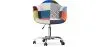 Silla de Oficina con Reposabrazos - Silla de Escritorio con Ruedas - Tapizada en Patchwork  - Pixi image 7