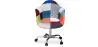 Silla de Oficina con Reposabrazos - Silla de Escritorio con Ruedas - Tapizada en Patchwork  - Pixi image 7