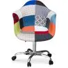 Silla de Oficina con Reposabrazos - Silla de Escritorio con Ruedas - Tapizada en Patchwork  - Pixi image 7