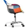 Silla de Oficina con Reposabrazos - Silla de Escritorio con Ruedas - Tapizada en Patchwork  - Pixi image 7