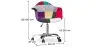 Silla de Oficina con Reposabrazos - Silla de Escritorio con Ruedas - Tapizada en Patchwork  - Ray image 7