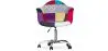 Silla de Oficina con Reposabrazos - Silla de Escritorio con Ruedas - Tapizada en Patchwork  - Ray image 7