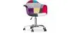 Silla de Oficina con Reposabrazos - Silla de Escritorio con Ruedas - Tapizada en Patchwork  - Ray image 7