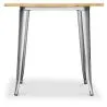 Mesa de Comedor Cuadrada - Diseño Industrial - Madera y Metal - Stylix image 7