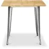 Mesa de Comedor Cuadrada - Diseño Industrial - Madera y Metal - Stylix image 7