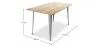 Mesa de Comedor Rectangular - Diseño Industrial - Madera - Troy image 7