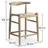 Taburete Diseño Boho Bali en Madera - 65cm - Elb image 7