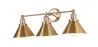 Lámpara Aplique de Pared - Diseño Vintage Dorado - 3 focos - Remir image 7