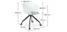 Silla de Oficina con Reposabrazos - Silla de Escritorio con Ruedas - Joan  image 7