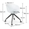 Silla de Oficina con Reposabrazos - Silla de Escritorio con Ruedas - Joan  image 7